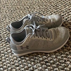 Grey under armour sneakers